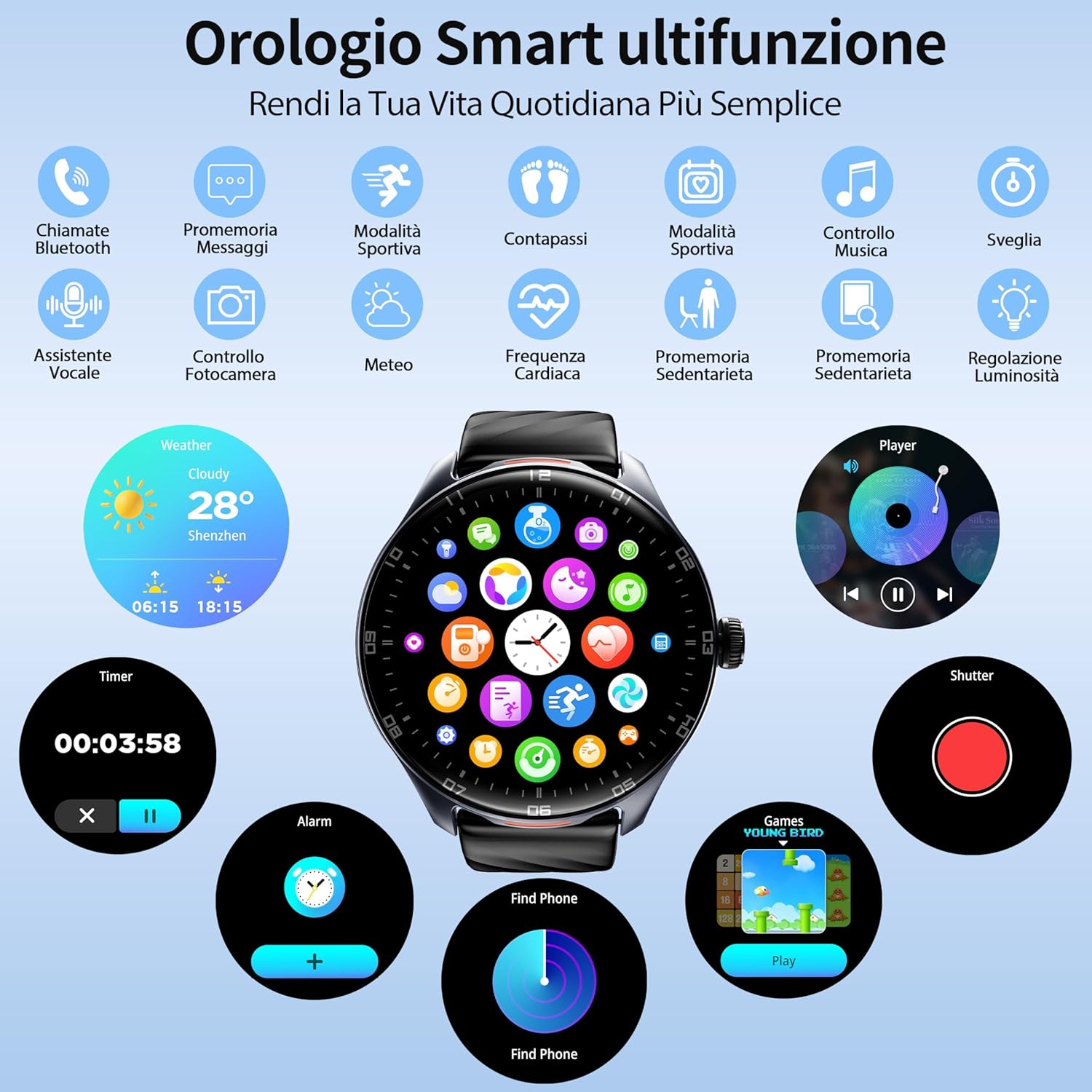 Thumbnail 4 de OUKITEL Reloj Inteligente 1.39" HD para hombre