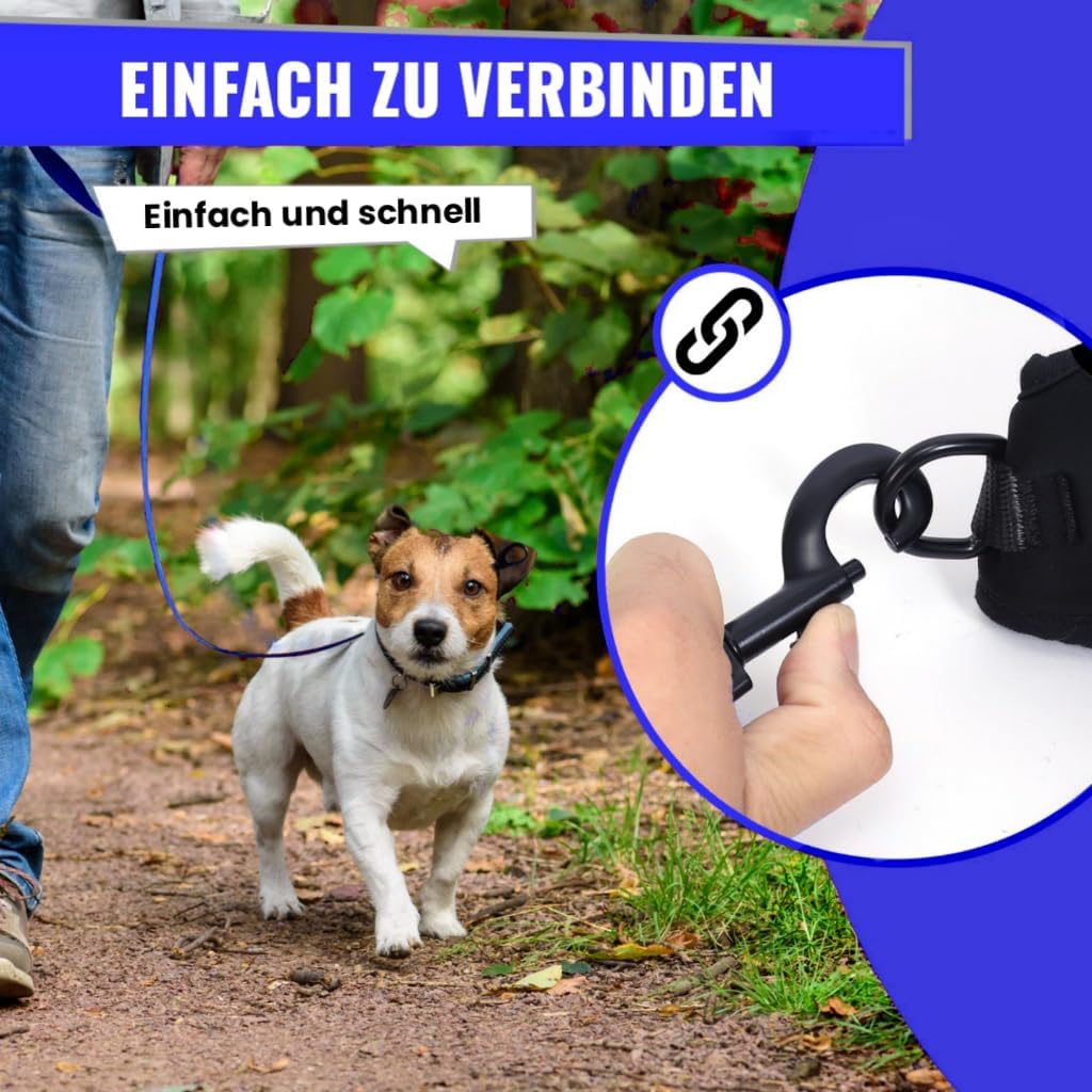 Detalle de Loutep Schleppleine Hund – lange Hundeleine 3–30 m für Training, Trainingseinheiten und Outdoor-Aktivitäten