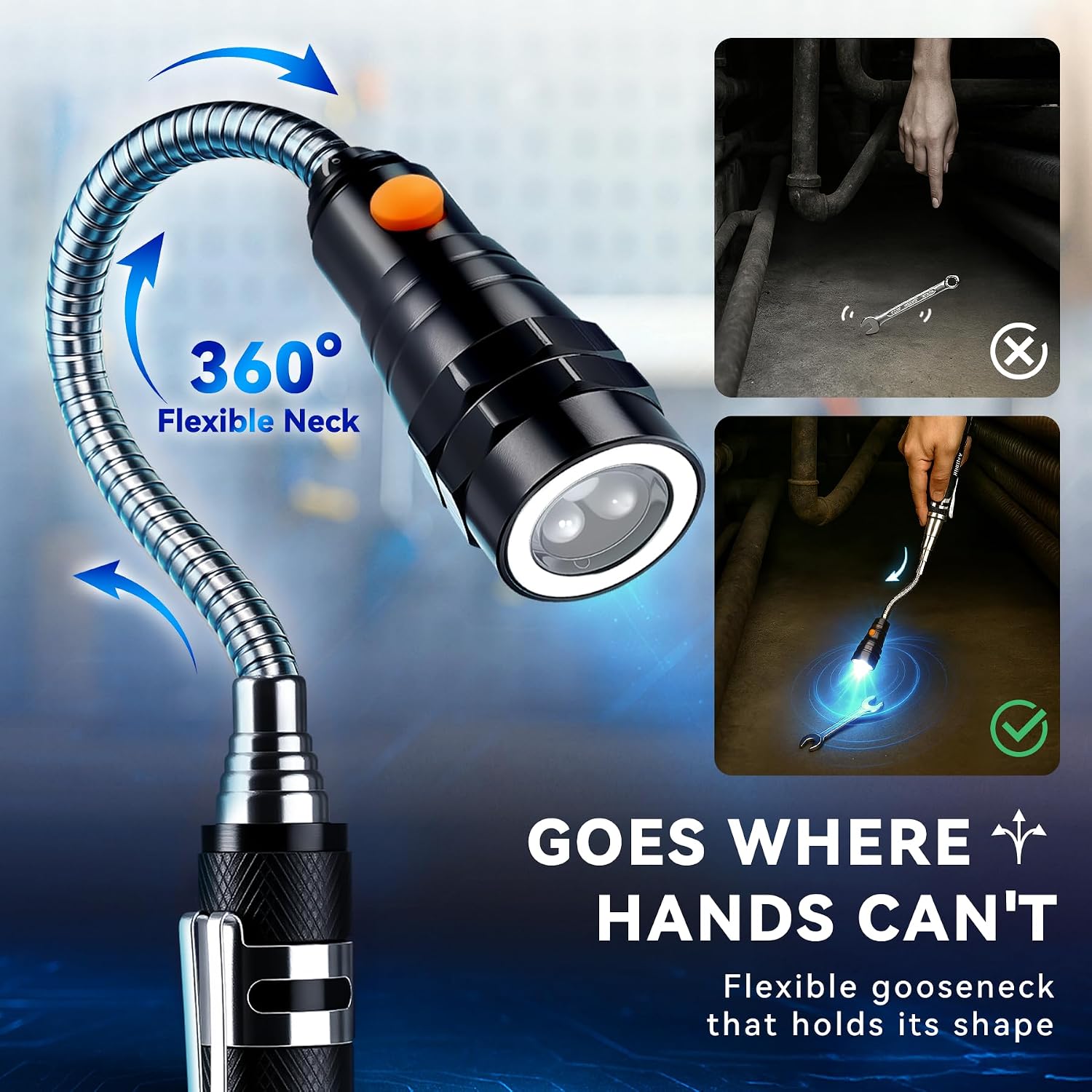 Thumbnail 6 de VIBELITE Magnetic Flashlight, 22-Inch