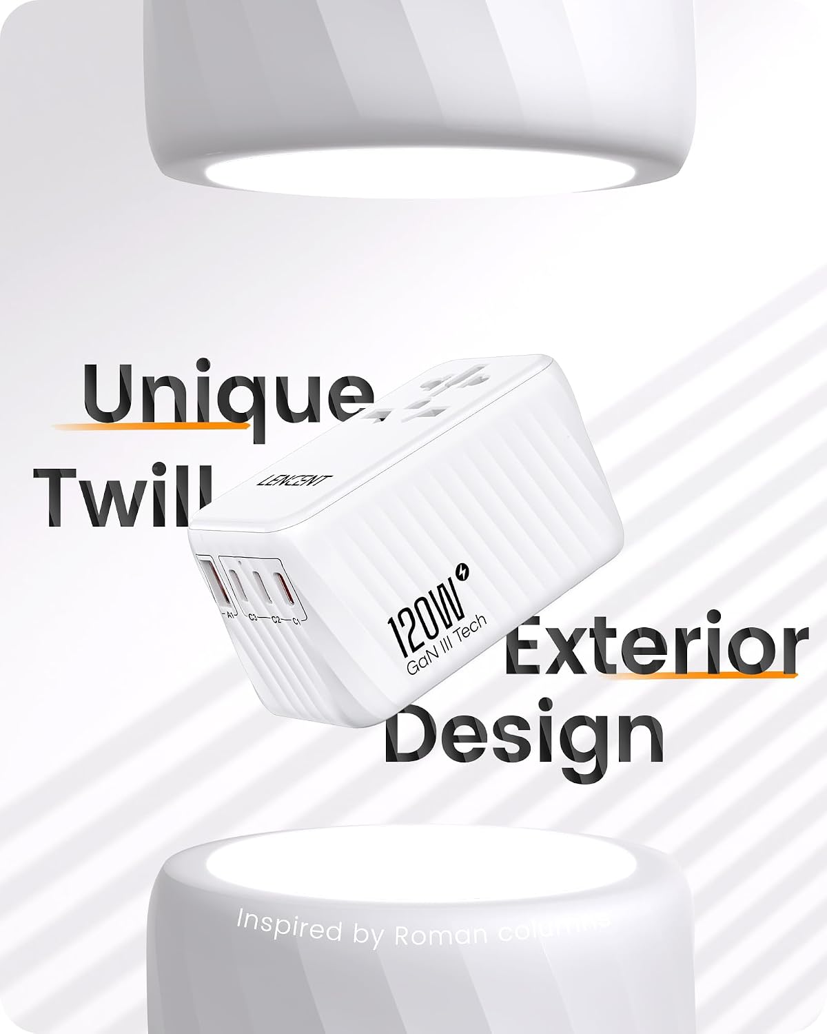 Detalle 2 de LENCENT 120W Universal Reiseadapter Weltweit