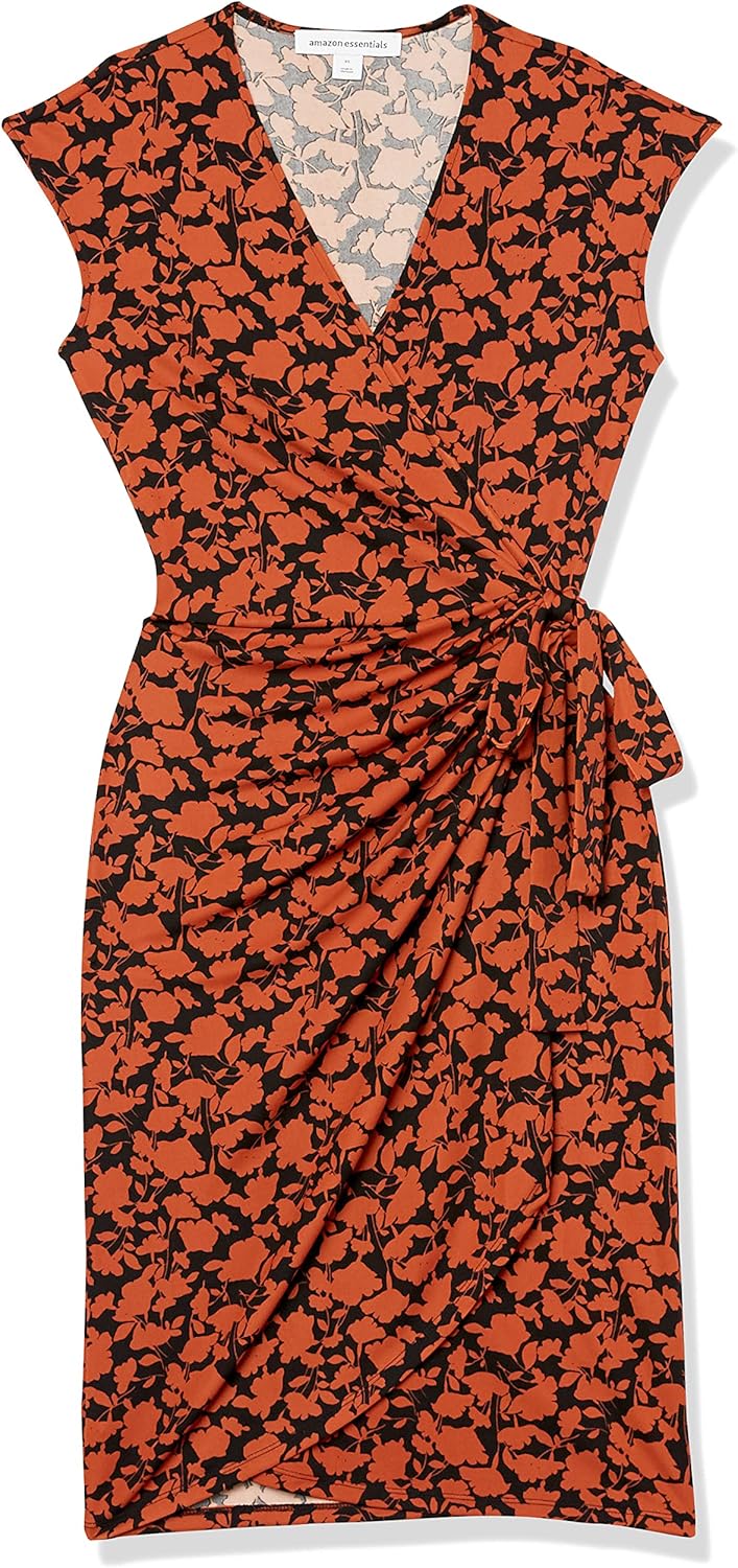 Thumbnail 6 de Amazon Essentials Damen Wickelkleid mit Flügelärmeln – Übergröße erhältlich