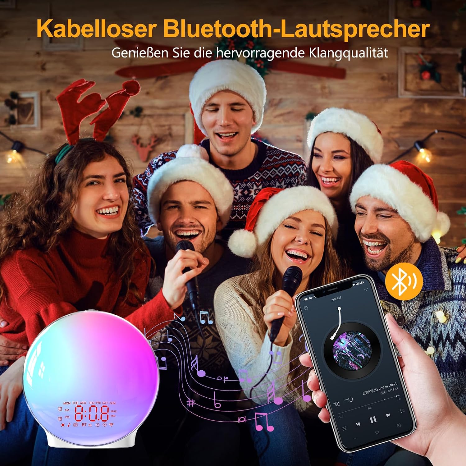 Thumbnail 5 de Suright Bluetooth Lichtwecker Wake Up Light