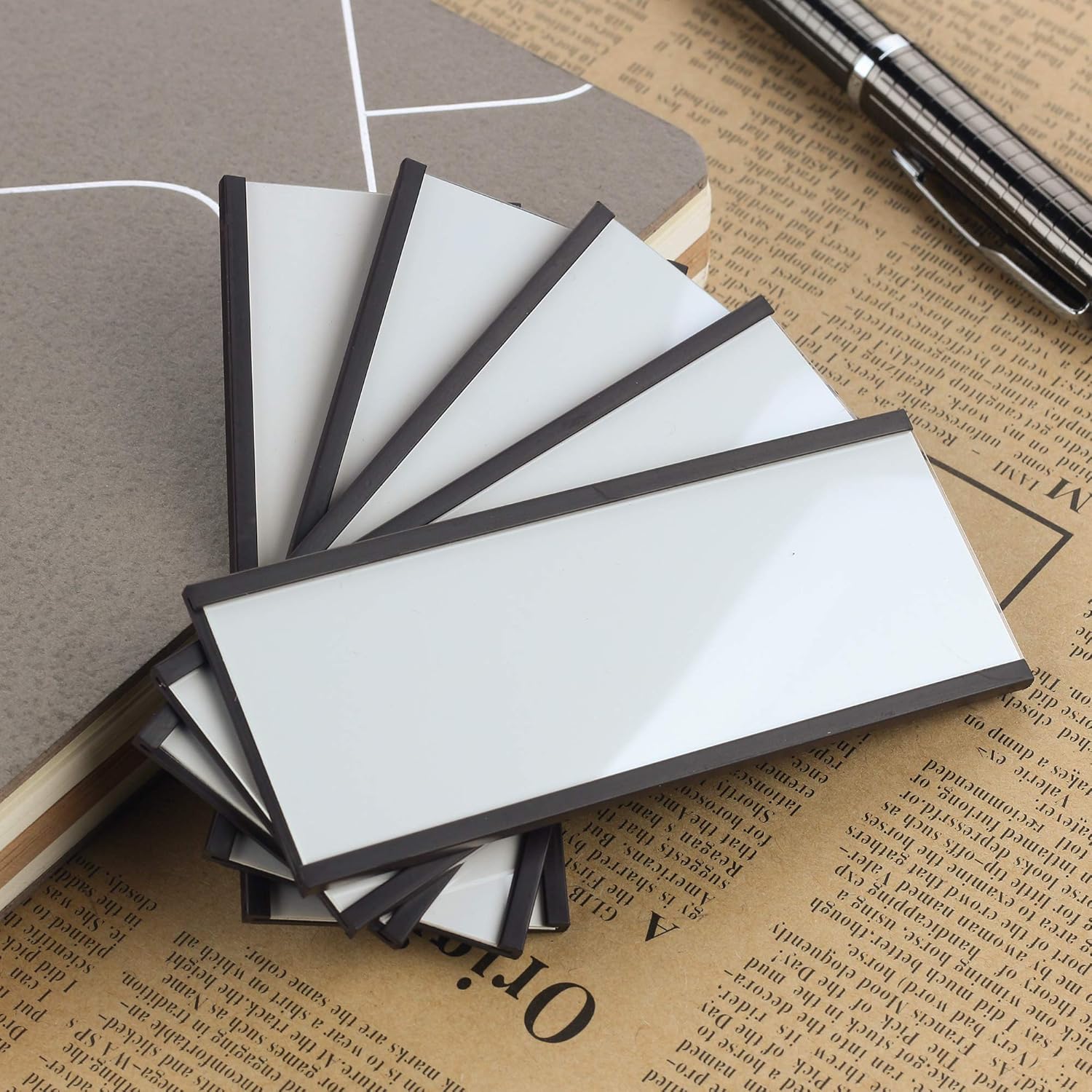 Thumbnail 3 de LLPT Magnetische Etikettenhalter (MH4150) – 50 Stück, 40 x 100 mm | beschreibbare Magnet-Karten