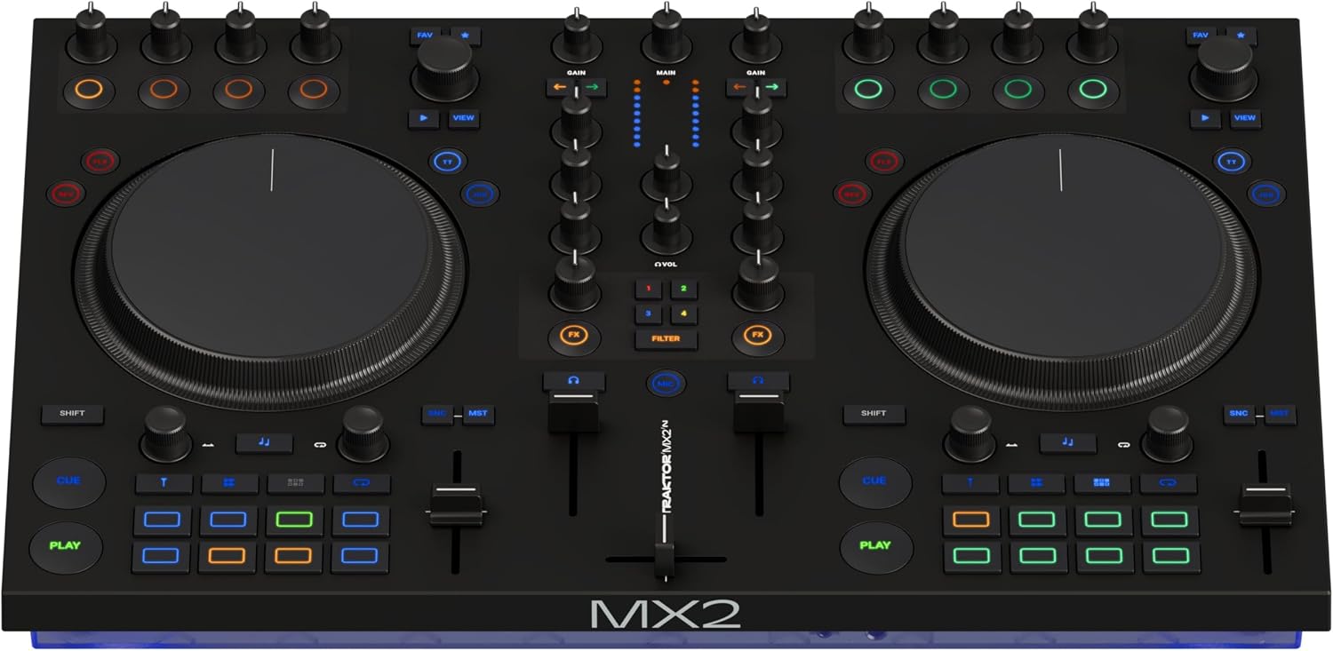 Detalle 2 de Native Instruments TRAKTORMX2 – 2-kanałowy kontroler DJ z 16 padami i USB-C