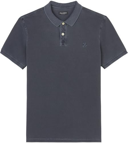 Thumbnail 6 de Marc O'Polo Poloshirt Herren aus Bio-Baumwolle – Regular Fit, Blau (Total Eclipse), 3XL