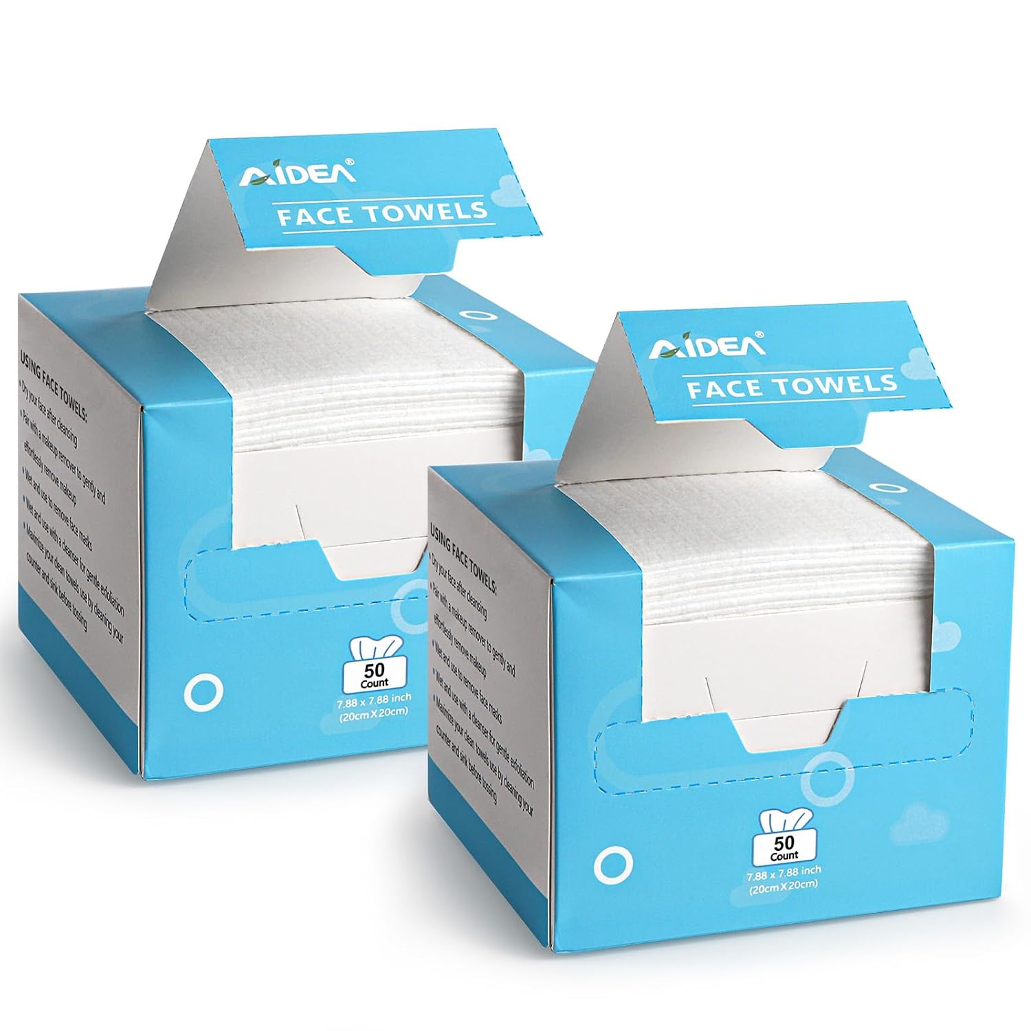 Detalle de AIDEA Face Towels disposable 7.8 in