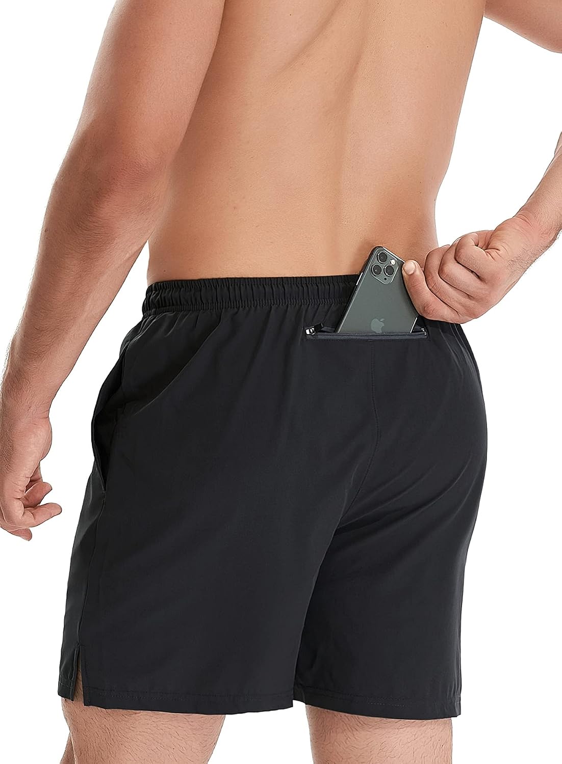 Detalle de HOPLYNN Herren 2 in 1 Shorts – Sommer-Laufshorts mit Taschen, schnelltrocknend und vielseitig einsetzbar