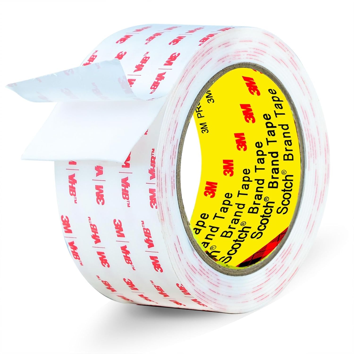 P7yaumy 4950C Double-Sided Foam Mounting Tape, White, 9.85 ft