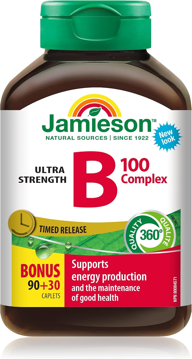 Detalle de Jamieson B100 Complex 64642025487 Timed-Release Caplets, 120 Count