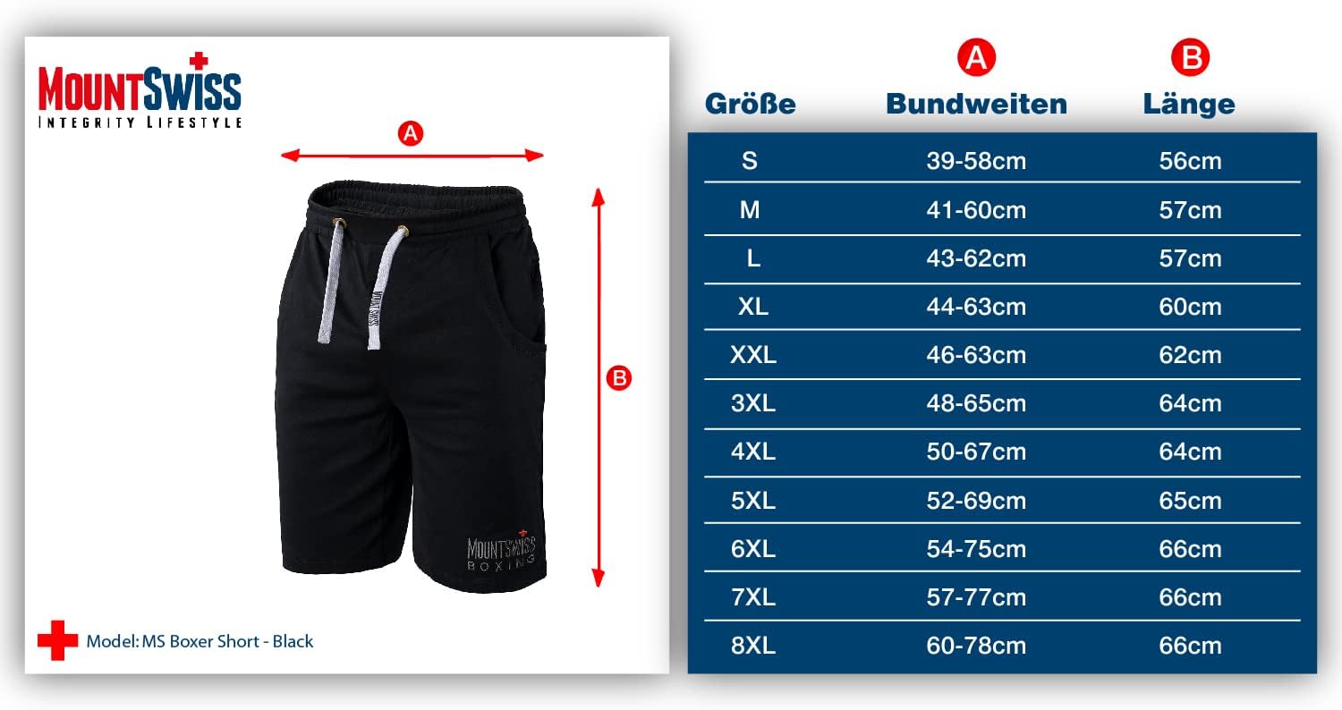 Thumbnail 5 de Mount Swiss Herren Shorts bis 8XL – 100% Baumwolle, elastischer Bund, viele Farben