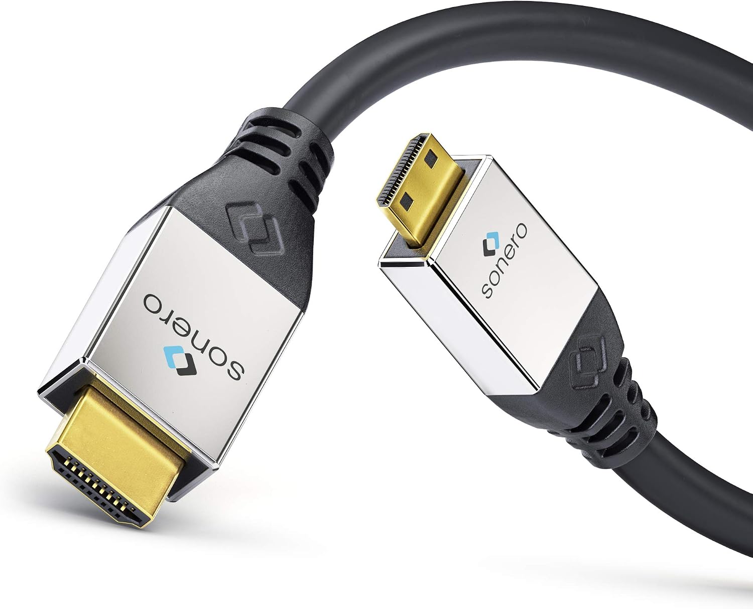 Detalle 2 de Sonero Premium High Speed Mini HDMI Kabel mit Ethernet – 2,00 m, 4K/60 Hz, 18 Gbps