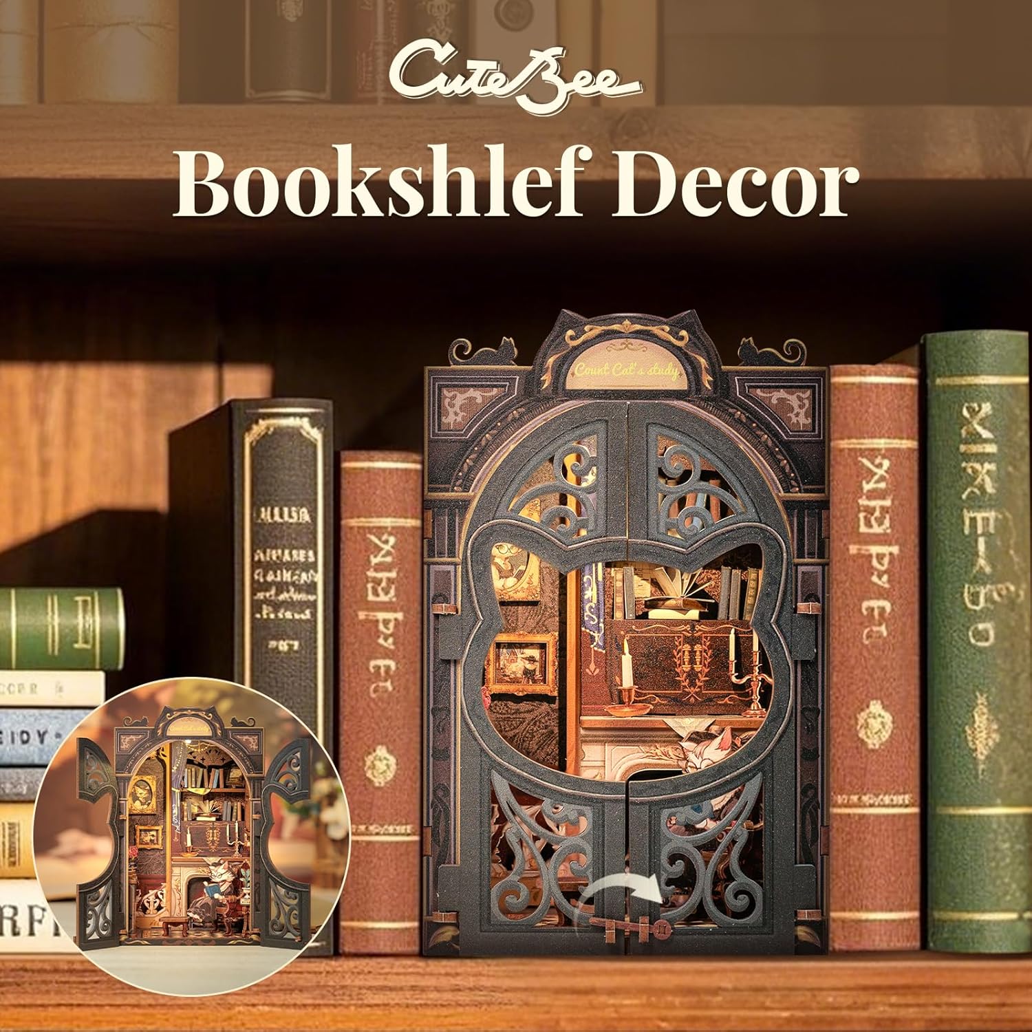 Thumbnail 5 de CUTEBEE Premium Bücherregal Diorama