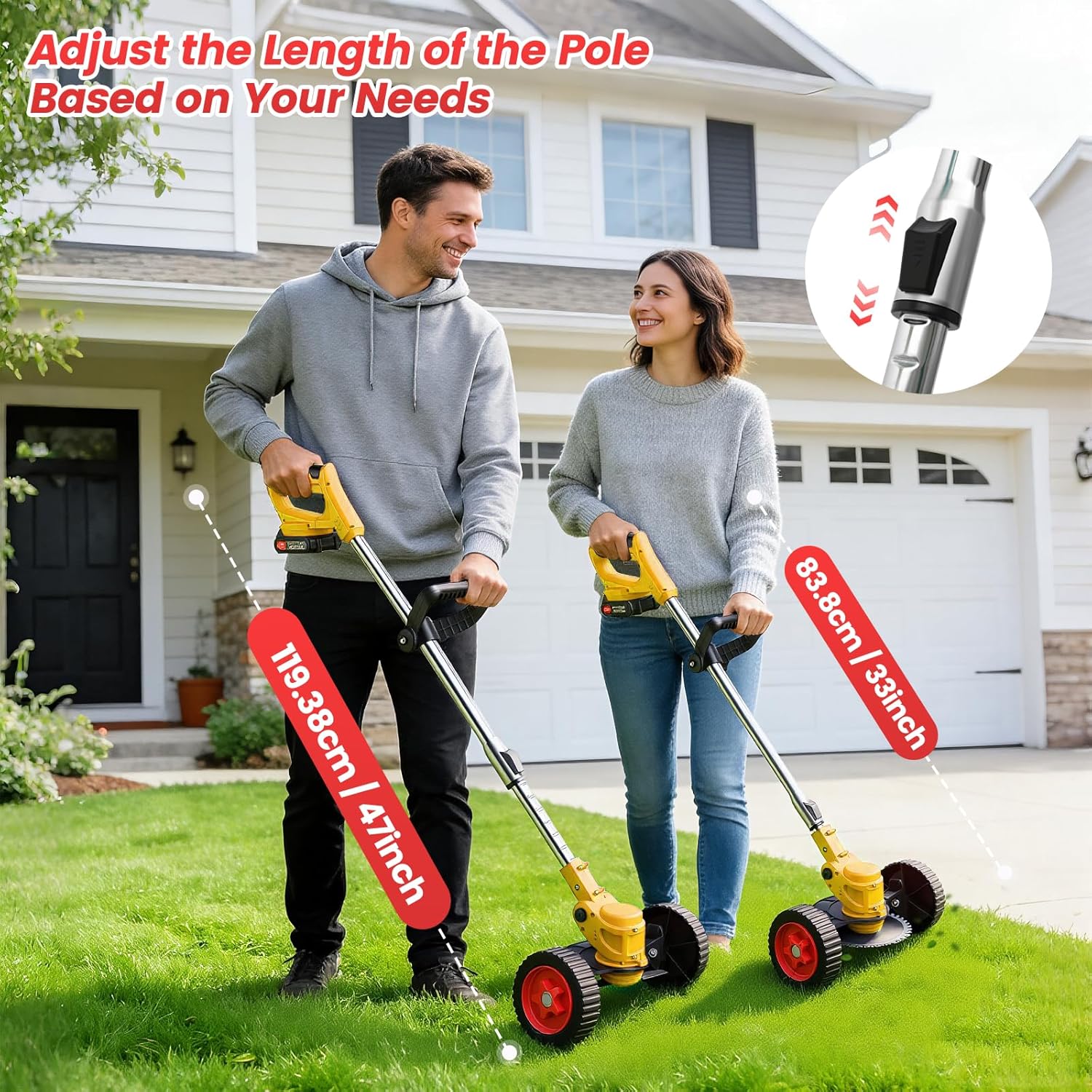 Detalle 2 de Cordless Weed Trimmer with 2.0Ah Batteries