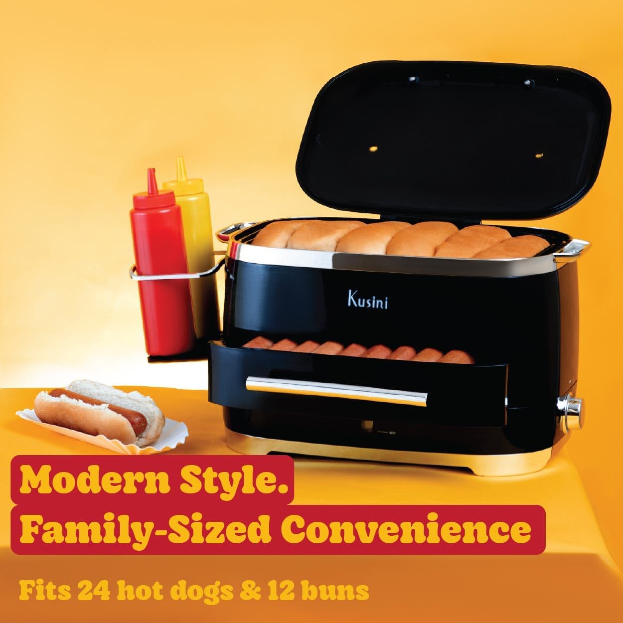 Detalle 2 de Kusini Hot Dog Steamer Machine