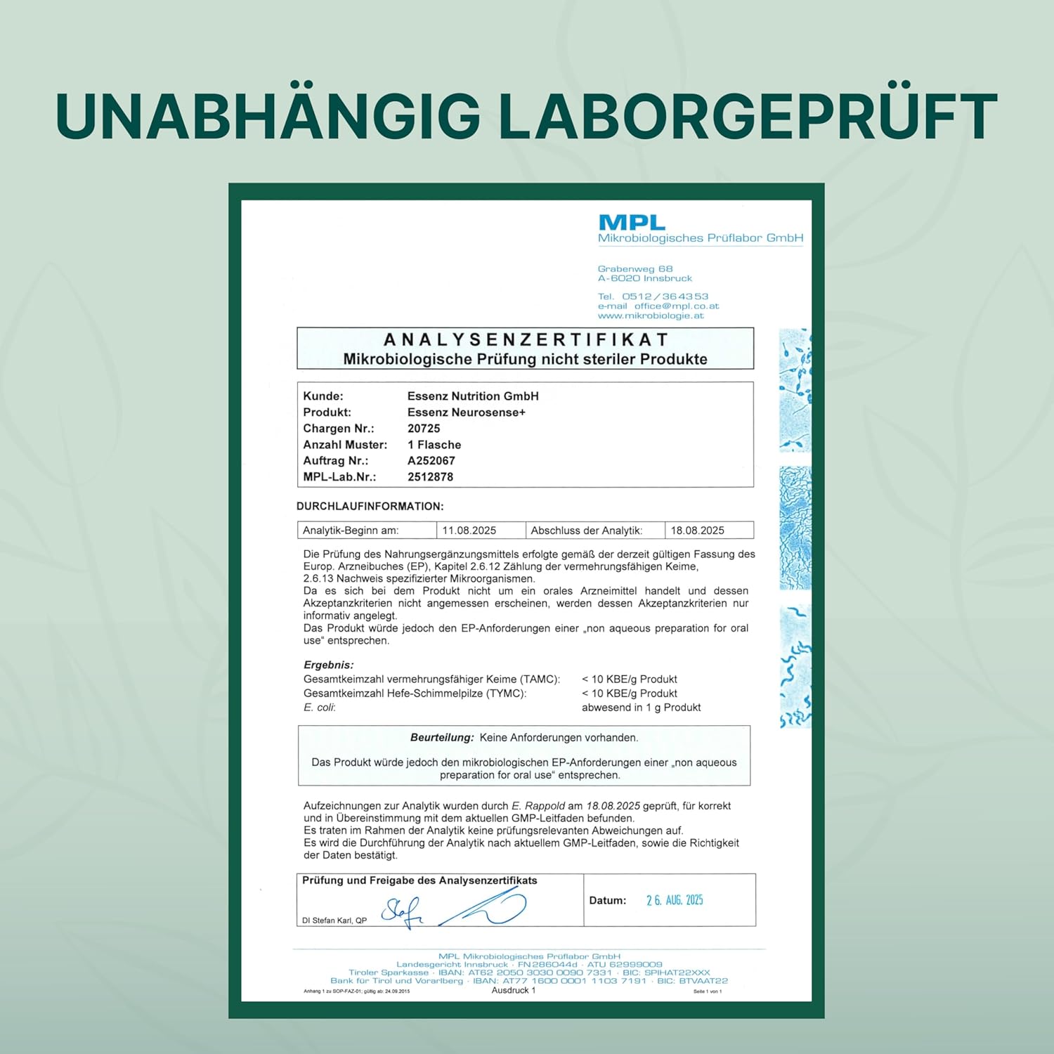 Thumbnail 6 de ESSENZ Neurosense+ 60 Kapseln – Unterstützung für normale Zell- und Nervenfunktion