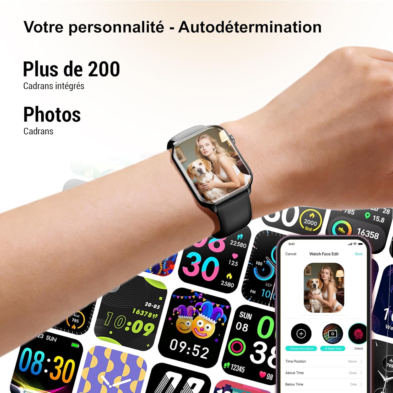 Thumbnail 5 de Yxtel Montre Connectée – Montre Sport Unisexe avec Appels Bluetooth, Suivi Santé et Étanchéité 1 ATM