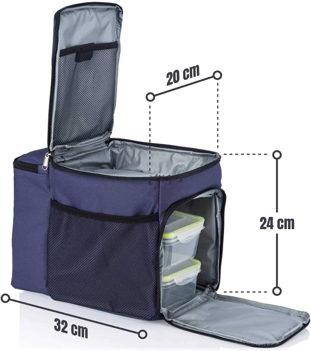 Thumbnail 5 de Dimono 15-litre insulated picnic bag with three boxes and cooling battery