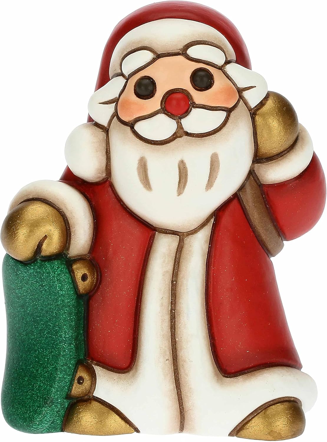 Detalle de THUN Babbo Natale su Skateboard in ceramica 6,1×5×8 cm 🎄