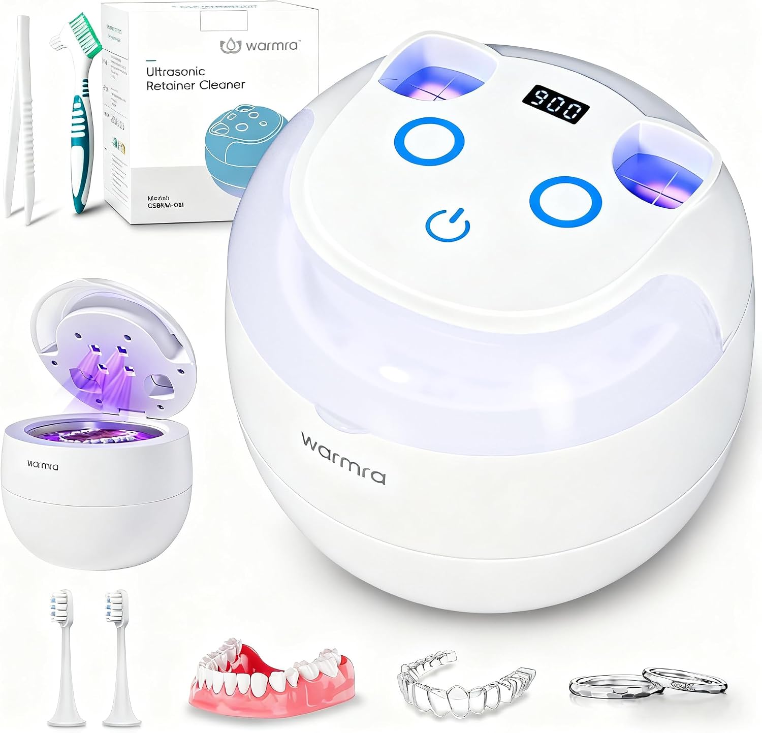 Detalle de Ultrasonic Retainer Cleaner Machine 45kHz 🪥