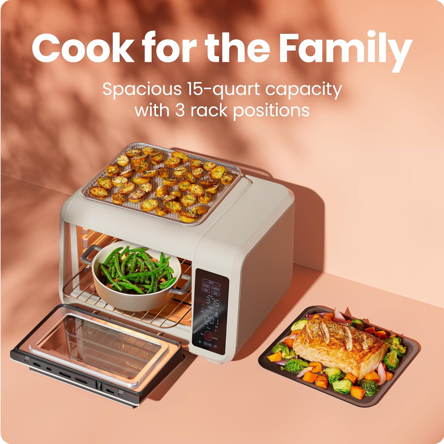 Detalle 2 de Chefman Air Fryer Toaster Oven Combo 450°F 🍽