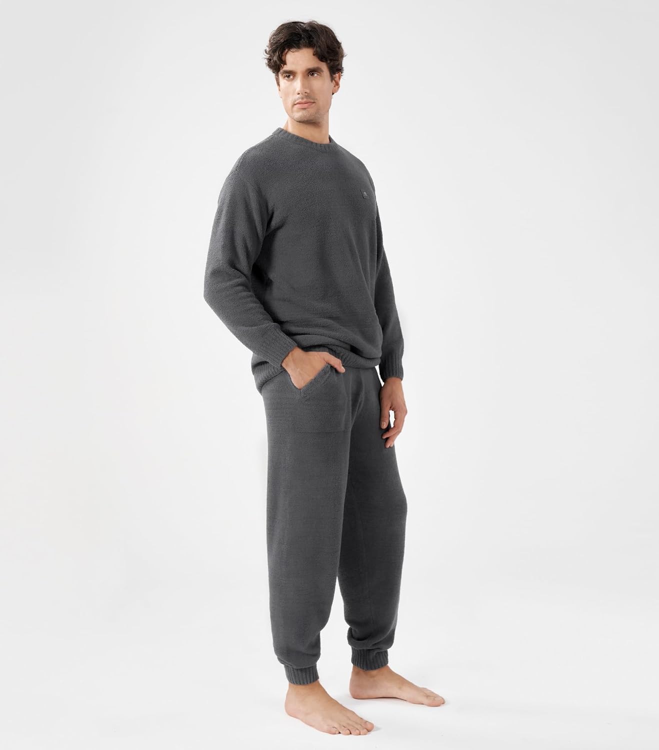 Detalle 2 de DAVID ARCHY Mens Pajamas Set Ultra-Soft Fleece 1️⃣