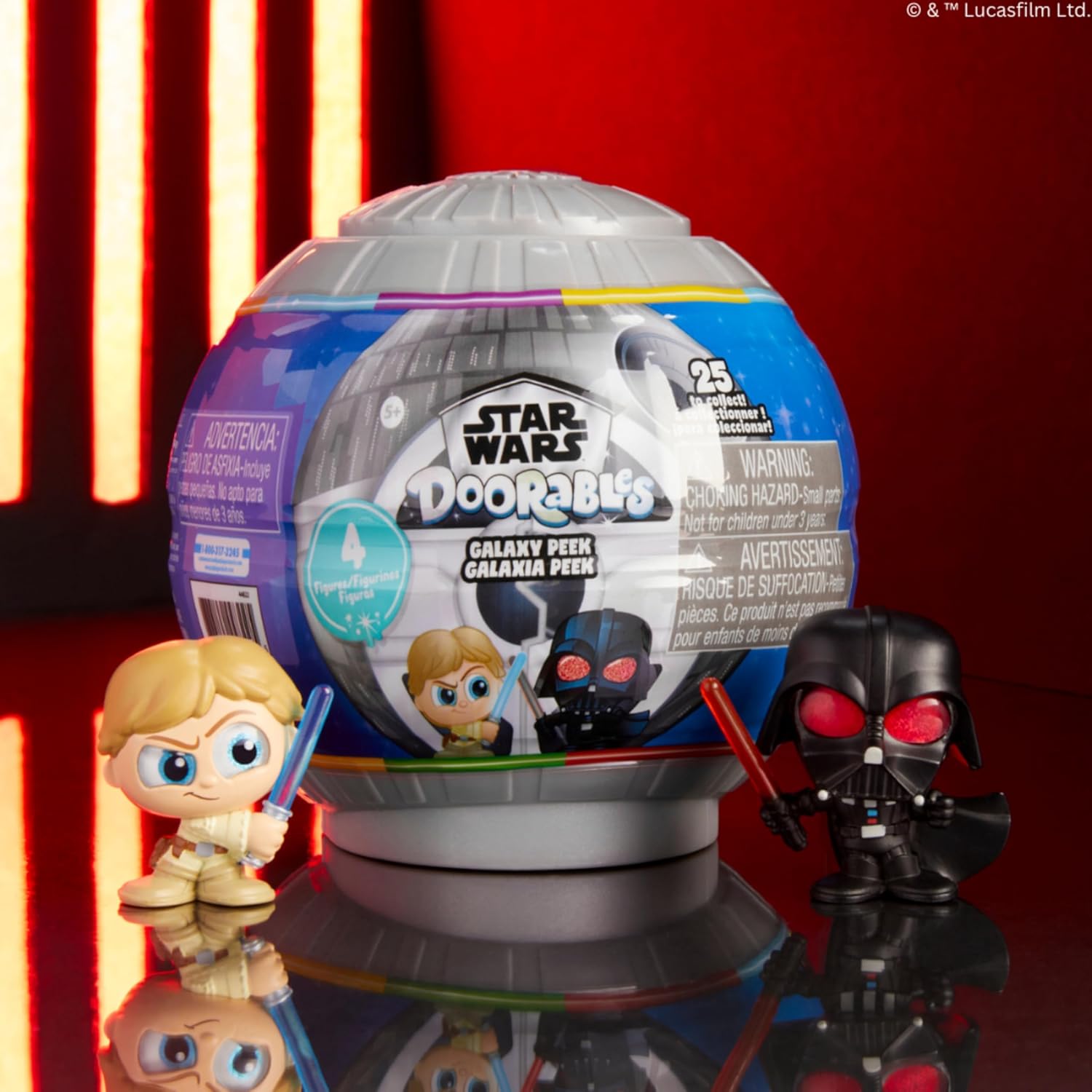 Detalle de Just Play Star Wars Doorables Galaxy Peek: Sammelfiguren in Überraschungskapsel – offiziell lizenziertes Spielzeug ab 5 Jahren