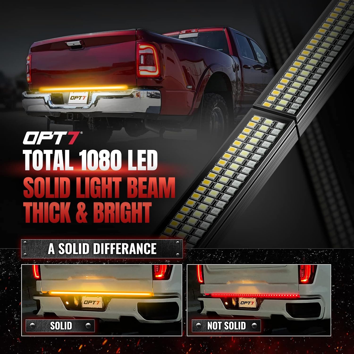 Thumbnail 6 de OPT7 Redline Parlux 60" Tailgate Light Bar with Sequential Amber Turn Signals