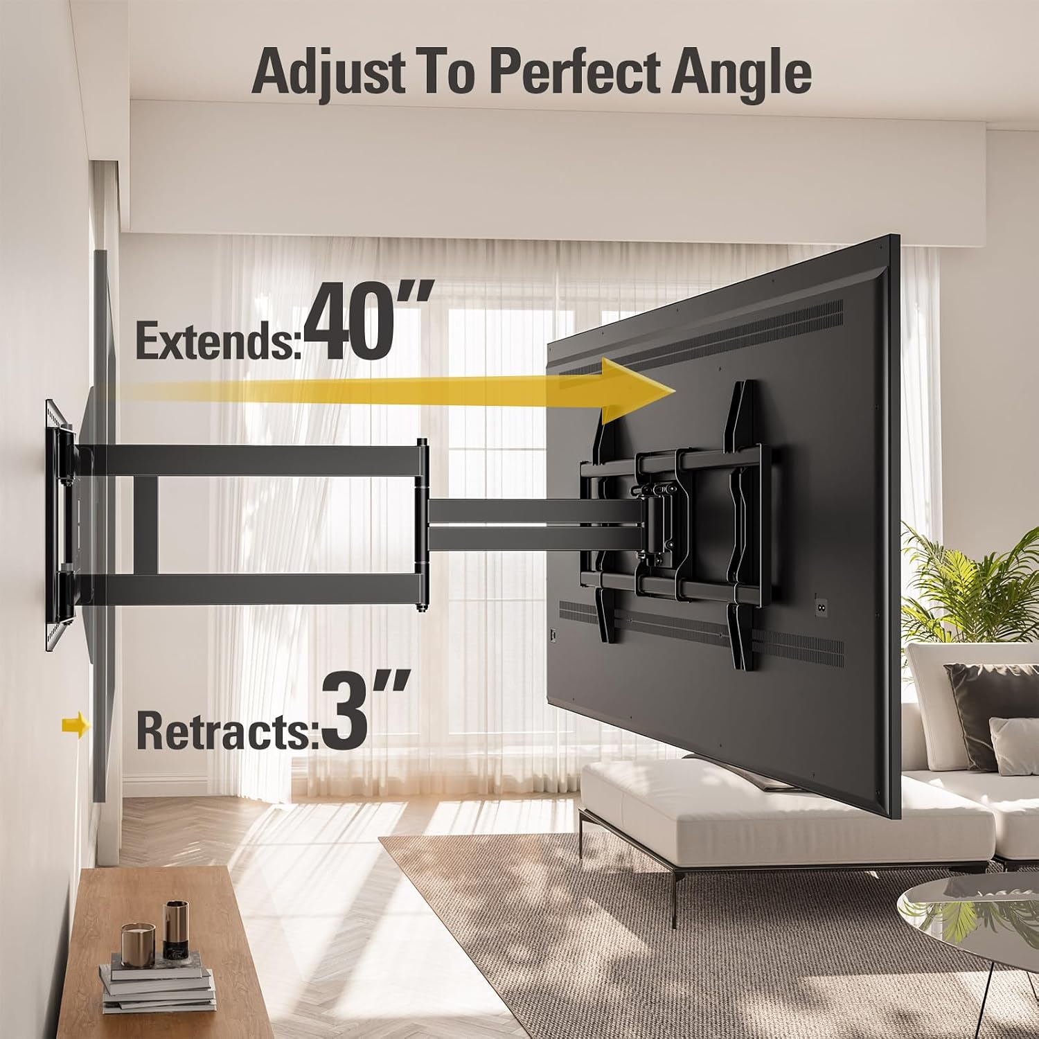 Detalle 2 de Mounting Dream Long Arm TV Wall Mount 150 lbs