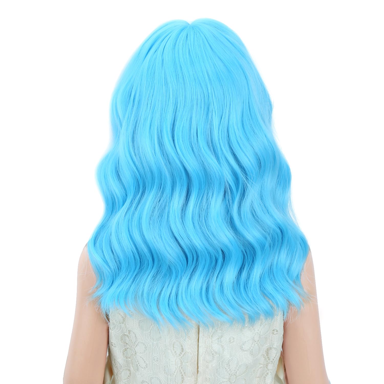 Detalle 2 de PATTNIUM Short Wavy Wig with Bangs 12-inch