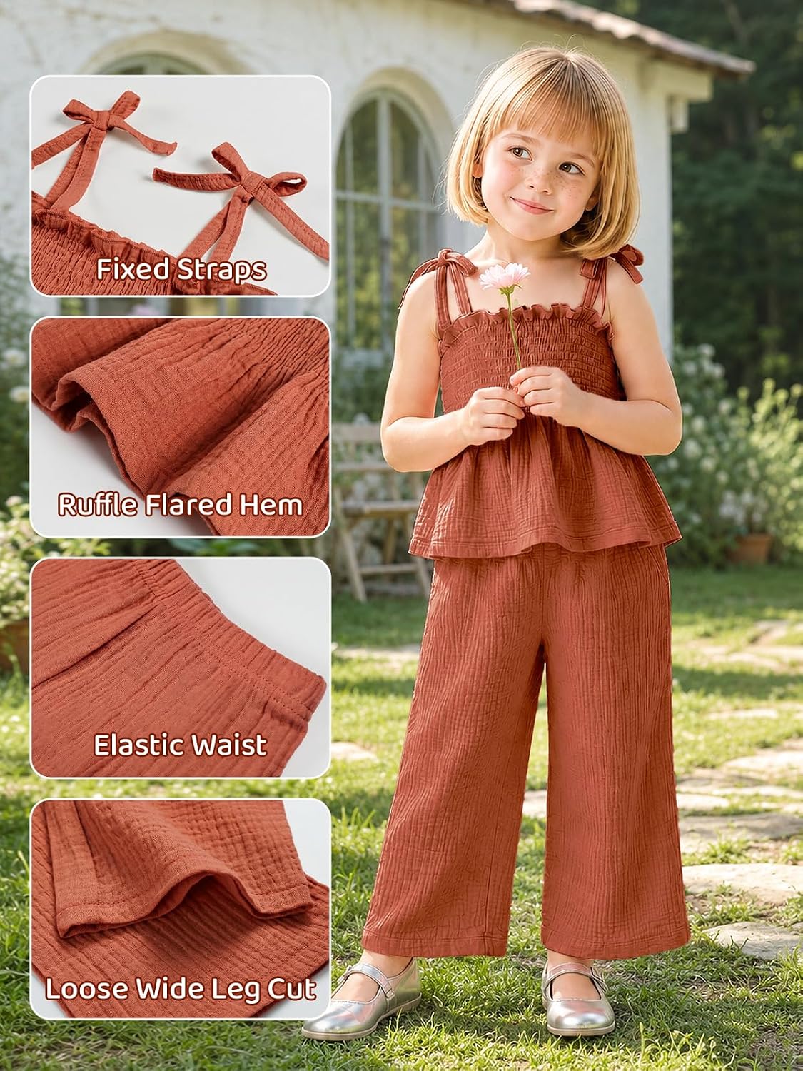 Detalle de Miipat Baby Girl Summer Outfit Set 2-Piece