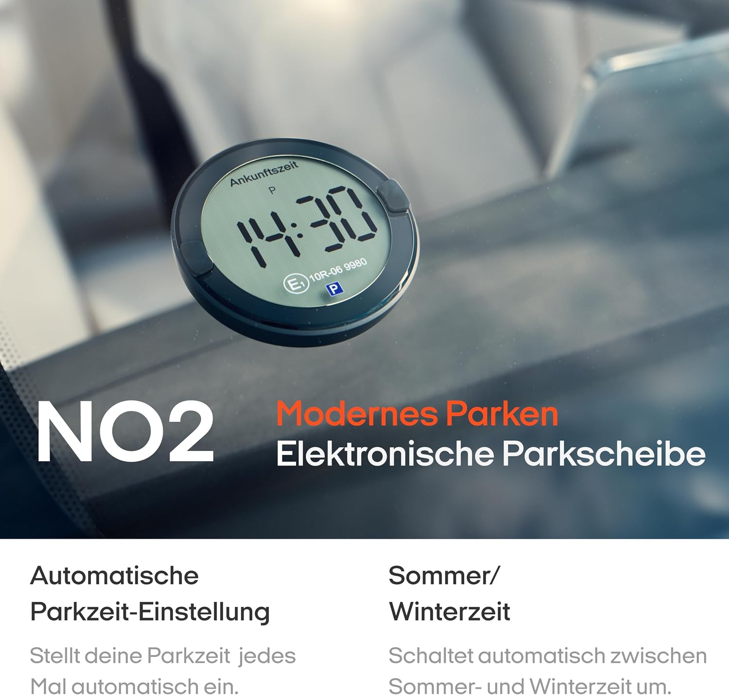 Detalle 2 de OOONO P-DISC NO2 Elektronische Parkscheibe