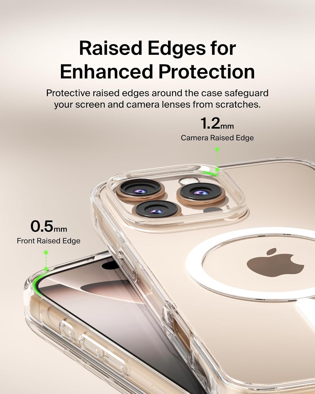 Thumbnail 3 de Belkin SheerForce iPhone 16 Pro Max MagSafe Case (Transparent, Shockproof)