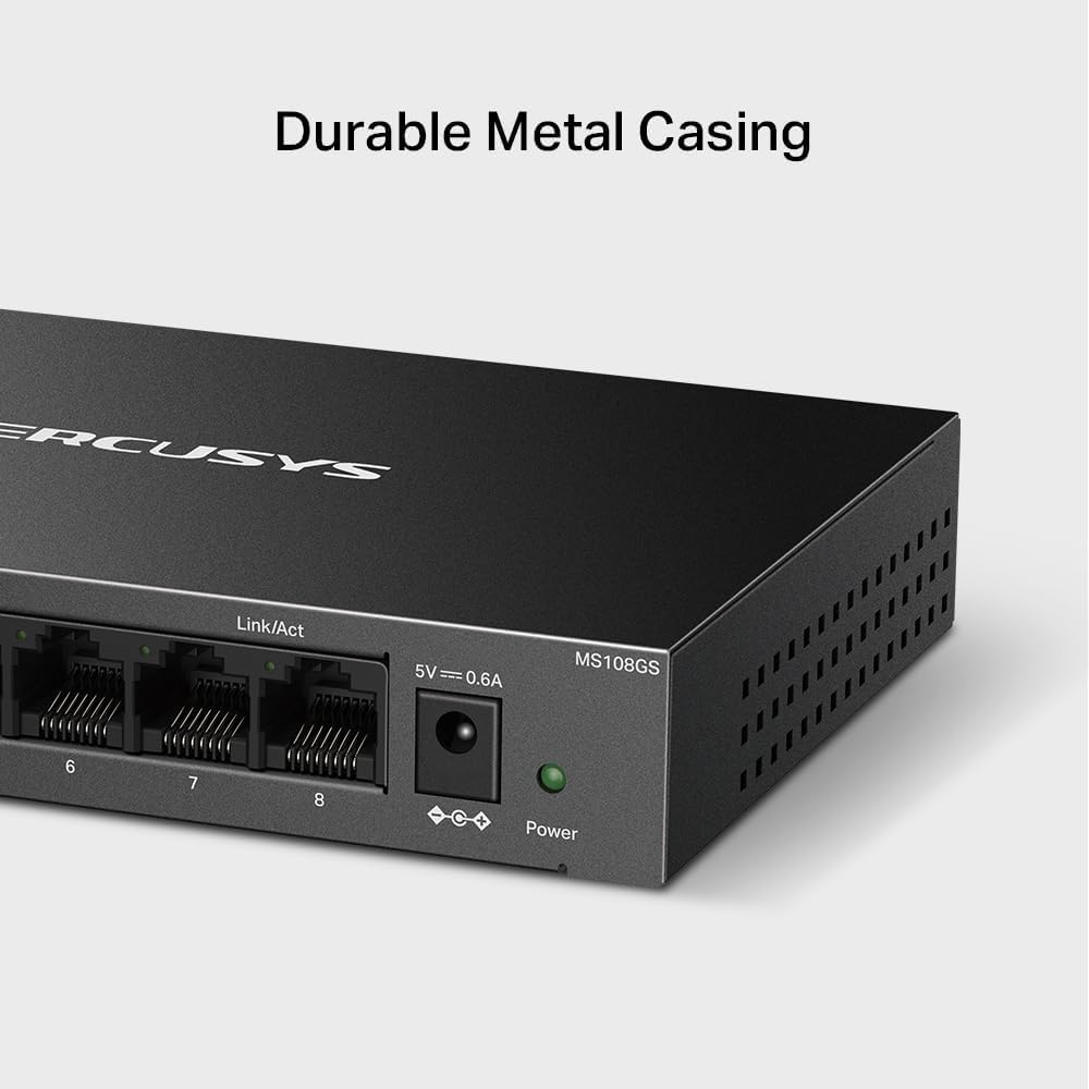 Thumbnail 3 de MERCUSYS MS108GS 8-Port Gigabit Switch