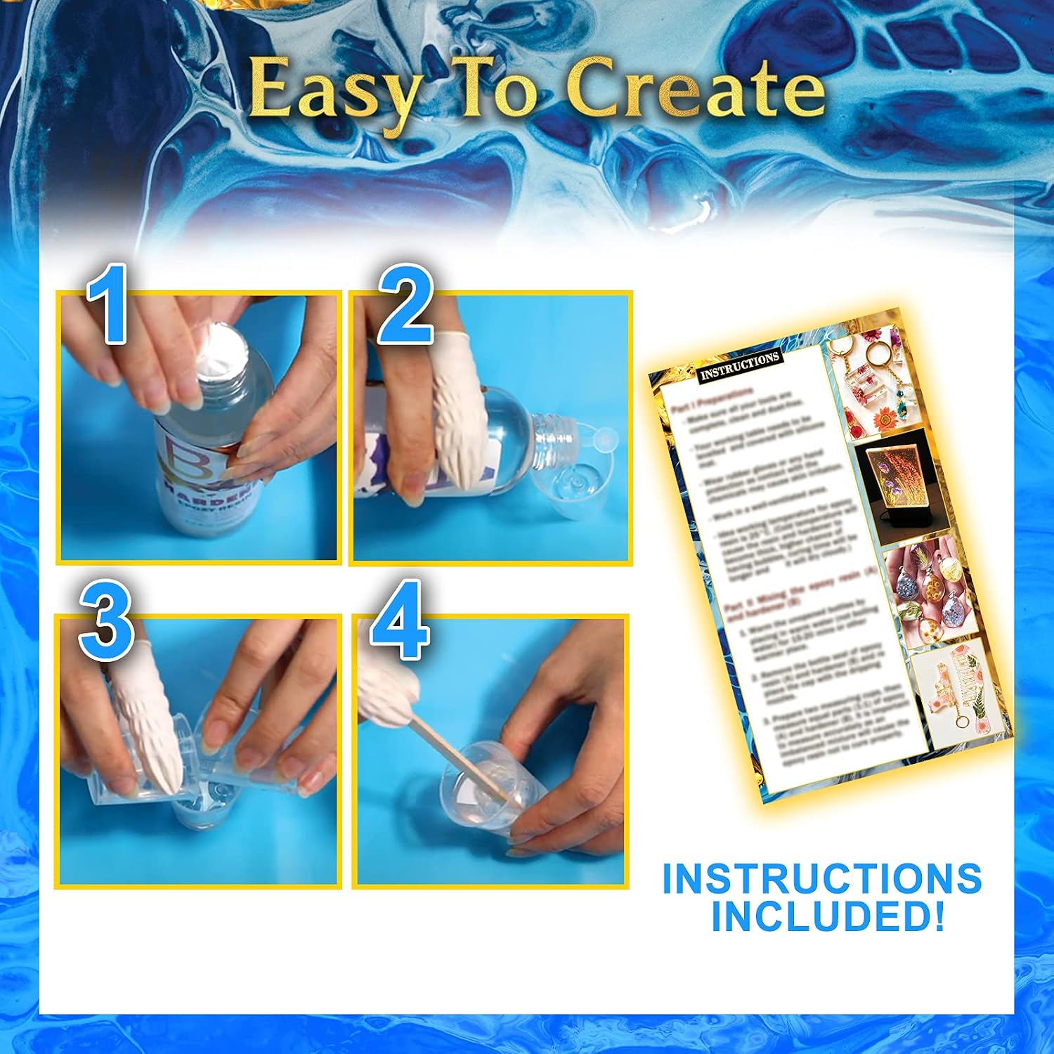 Thumbnail 6 de Zoncolor Resin Jewellery Kit for Beginners