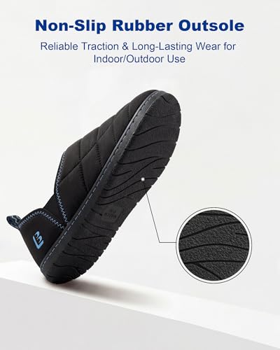 Thumbnail 6 de LongBay Men's Two-Tone Slippers with Comfy Memory Foam Non-Slip Indoor Outdoor House Shoes