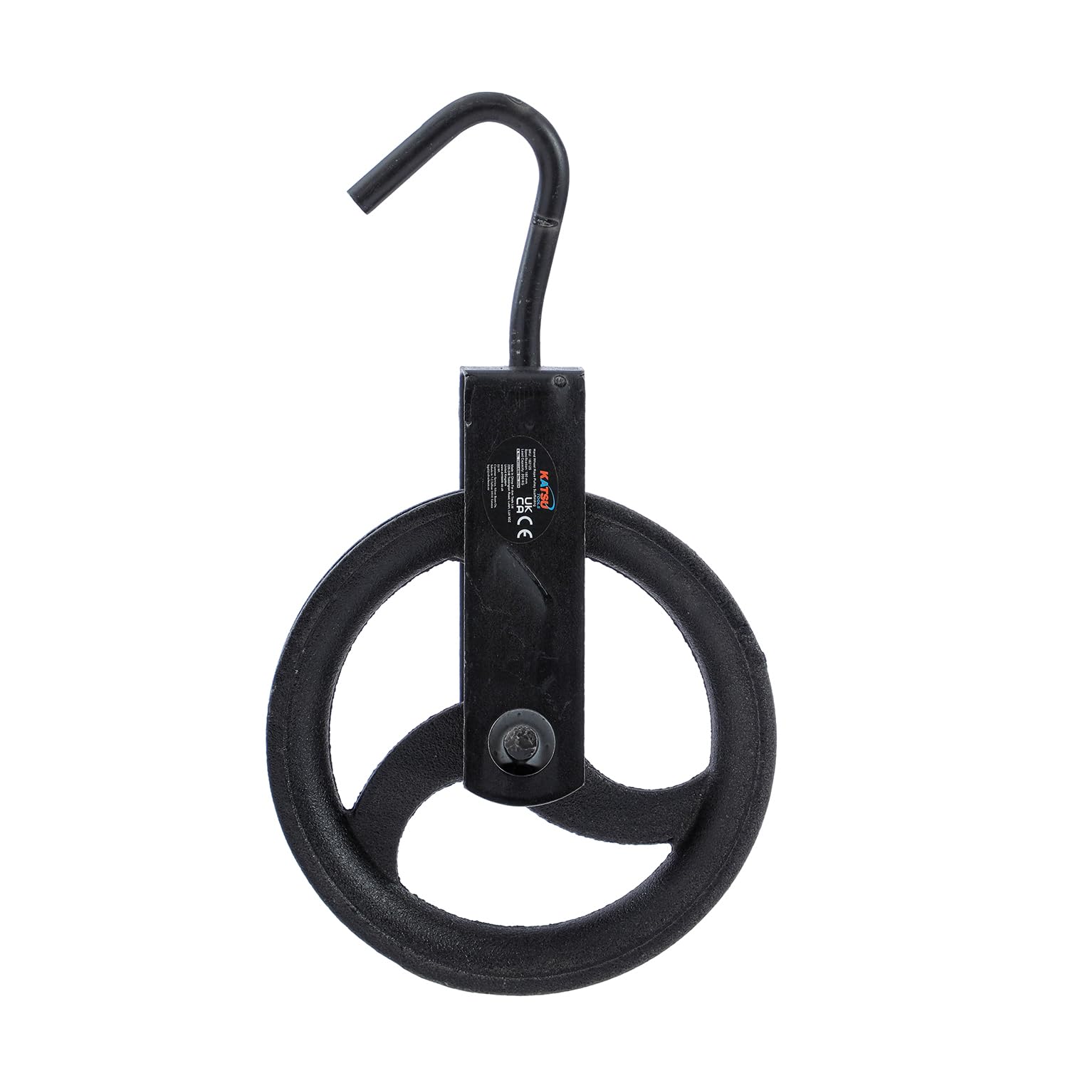 Thumbnail 6 de KATSU Tools 250mm gin wheel scaffolding rope pulley with swivel hook (182127)
