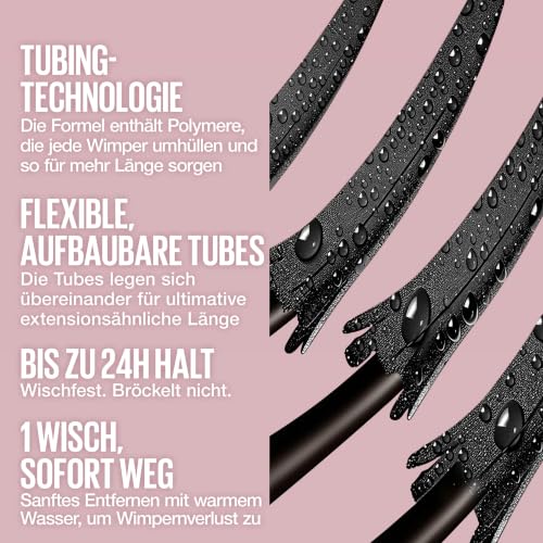 Thumbnail 10 de Maybelline Sky Tubes Mascara – Tubing-Formel für extreme Länge, sanftes Entfernen & Pflege