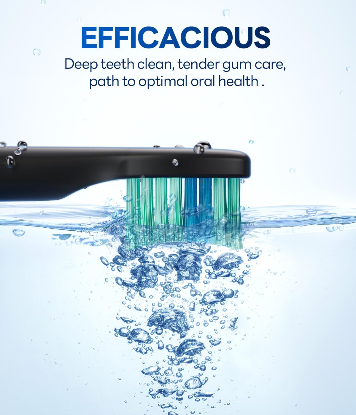 Thumbnail 4 de Bymore Electric Toothbrush for Adults with 8 Heads, 330-Day Battery, 5 Modes – Black