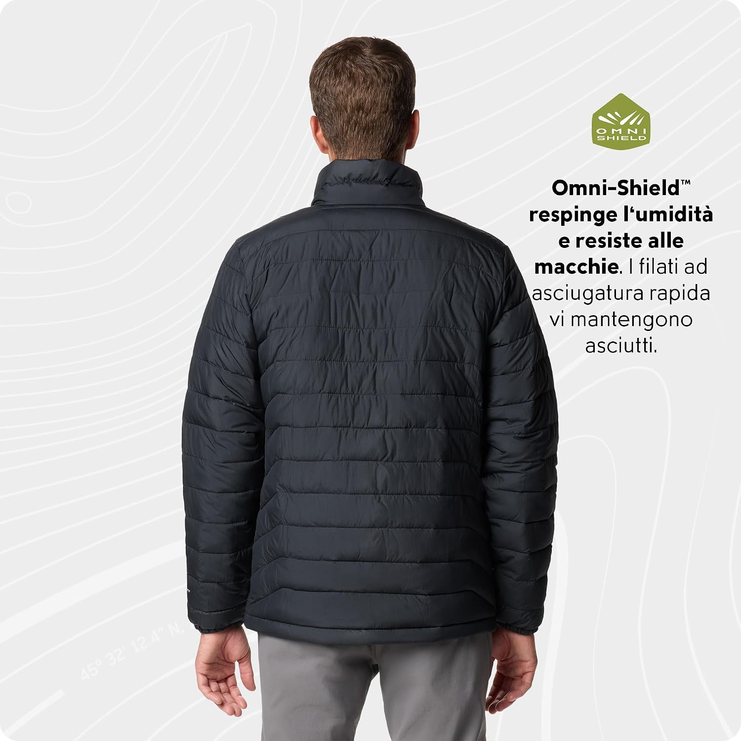 Detalle de Columbia Powder Lite 2 Jacket da uomo, piumino invernale urbano e outdoor