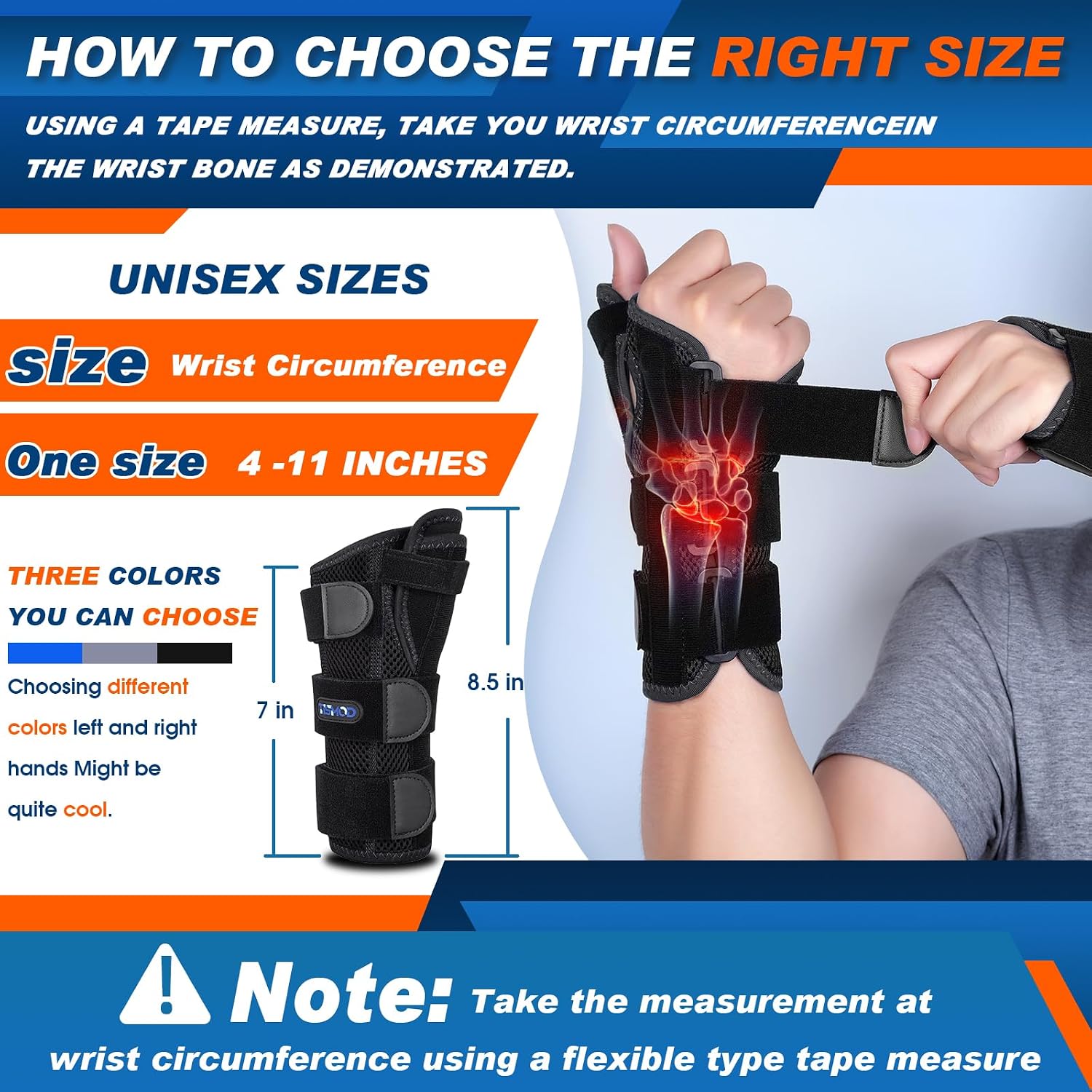Thumbnail 6 de TISMOD WB01 Wrist and Thumb Brace, Right-Hand, Adjustable Support