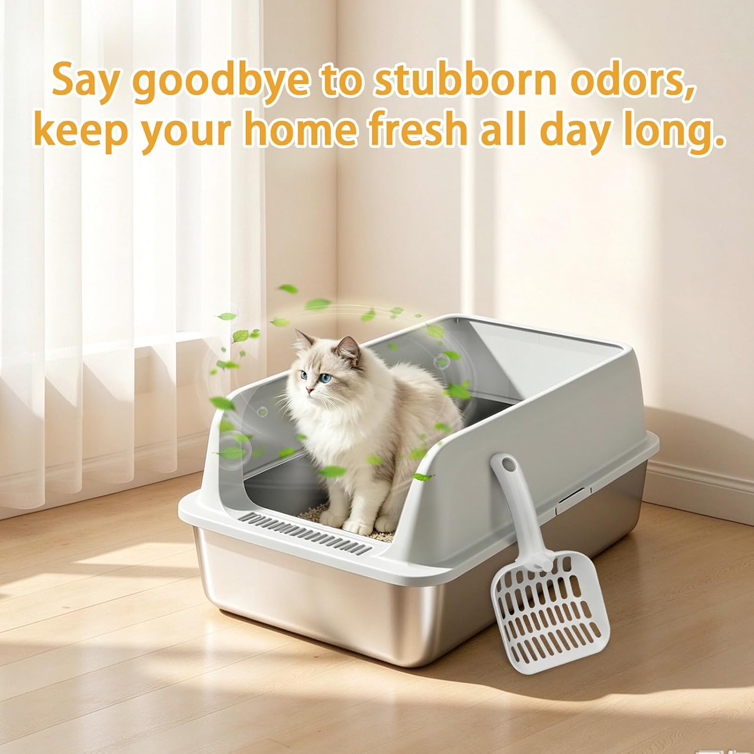 Thumbnail 6 de Camvivid Cam-OTCLBox-XL-2-4 Stainless Steel Cat Litter Box, X-Large Gray