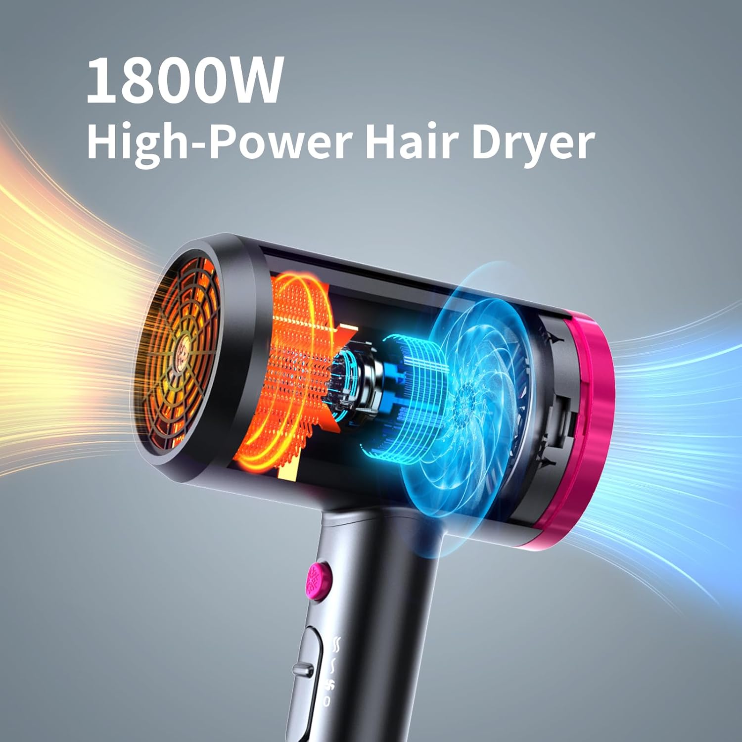 Thumbnail 1 de ANNE BETTY Ionic Hair Dryer 1800W