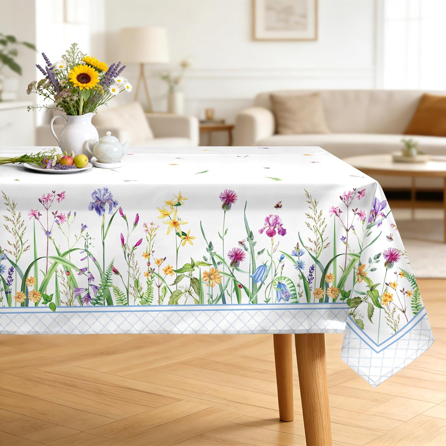 Arquiel Wildblumen Tischdecke 152 x 304 cm