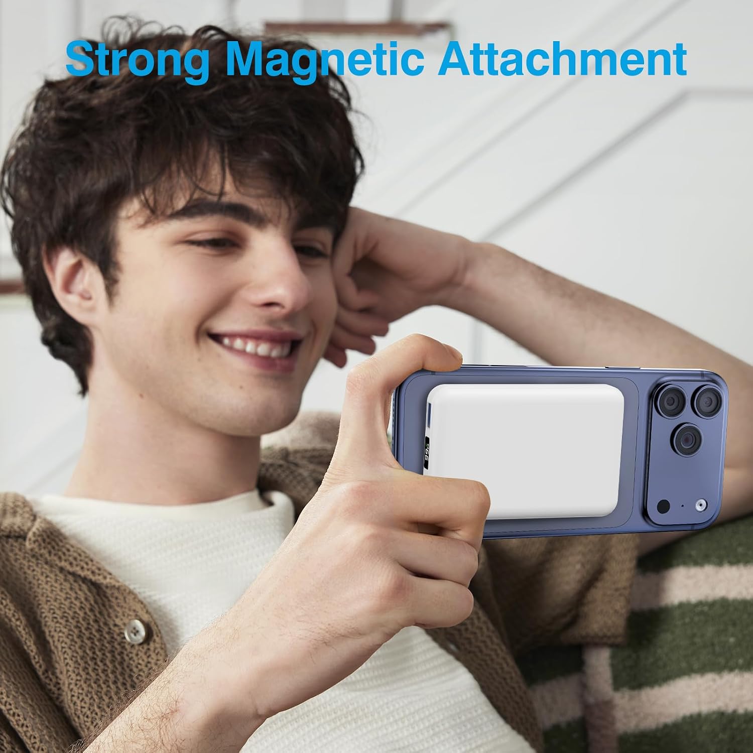 Thumbnail 6 de AOGUERBE MagSafe Wireless Power Bank 10000mAh – 22,5W Schnellladung für iPhone 12–17