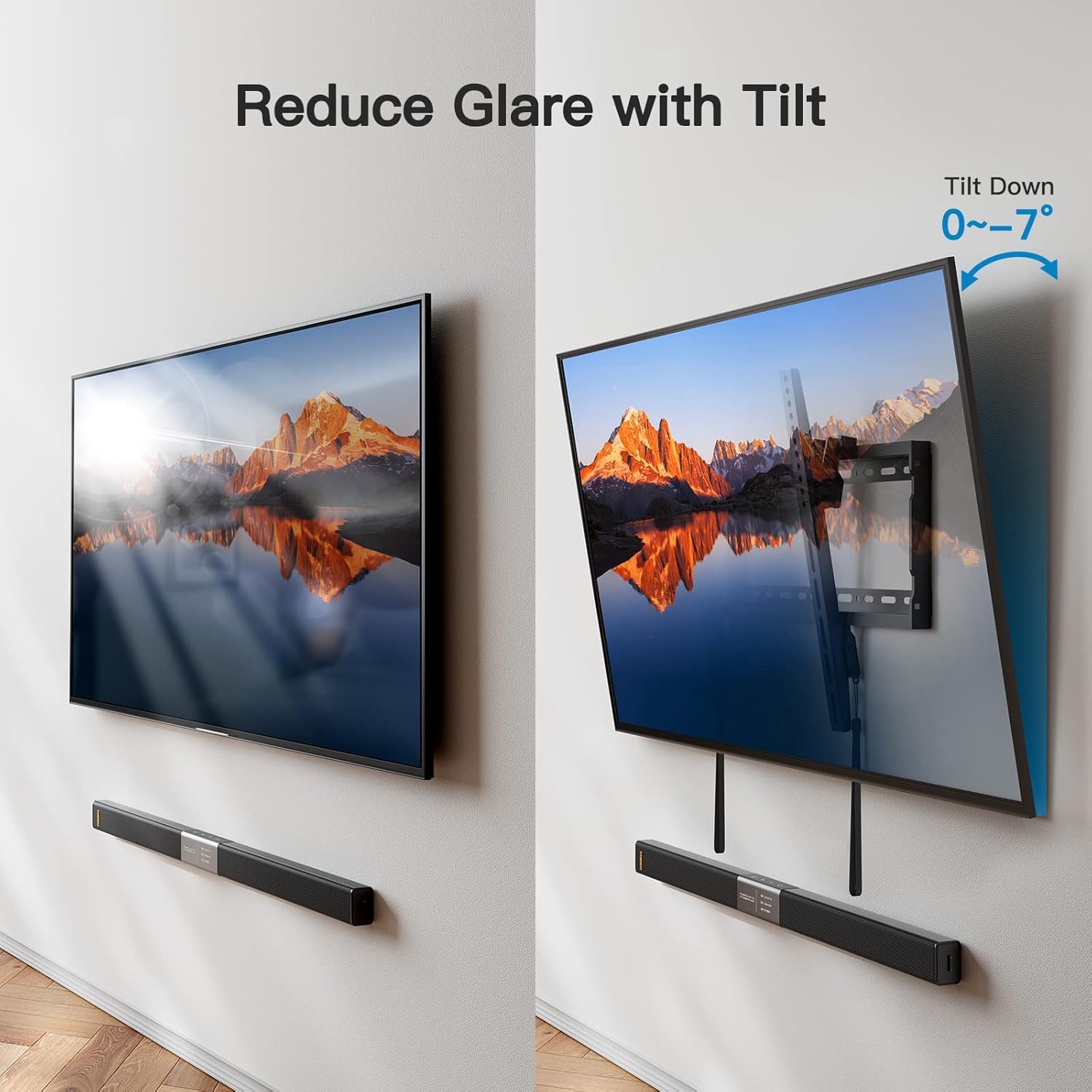 Thumbnail 4 de Pipishell Tilt TV Wall Mount for 37–85" TVs