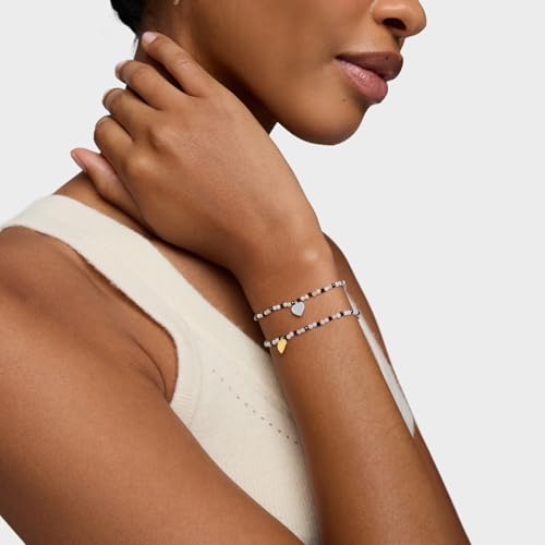 Thumbnail 4 de TOUS Pulsera elástica mujer Motivos con bolas facetadas y corazón de plata de primera ley