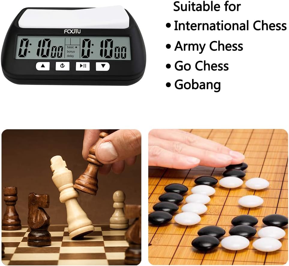 Thumbnail 2 de FCXJTU Professional Digital Chess Timer (FCXJTU) with Alarm, Countdown/Count-up and Delay