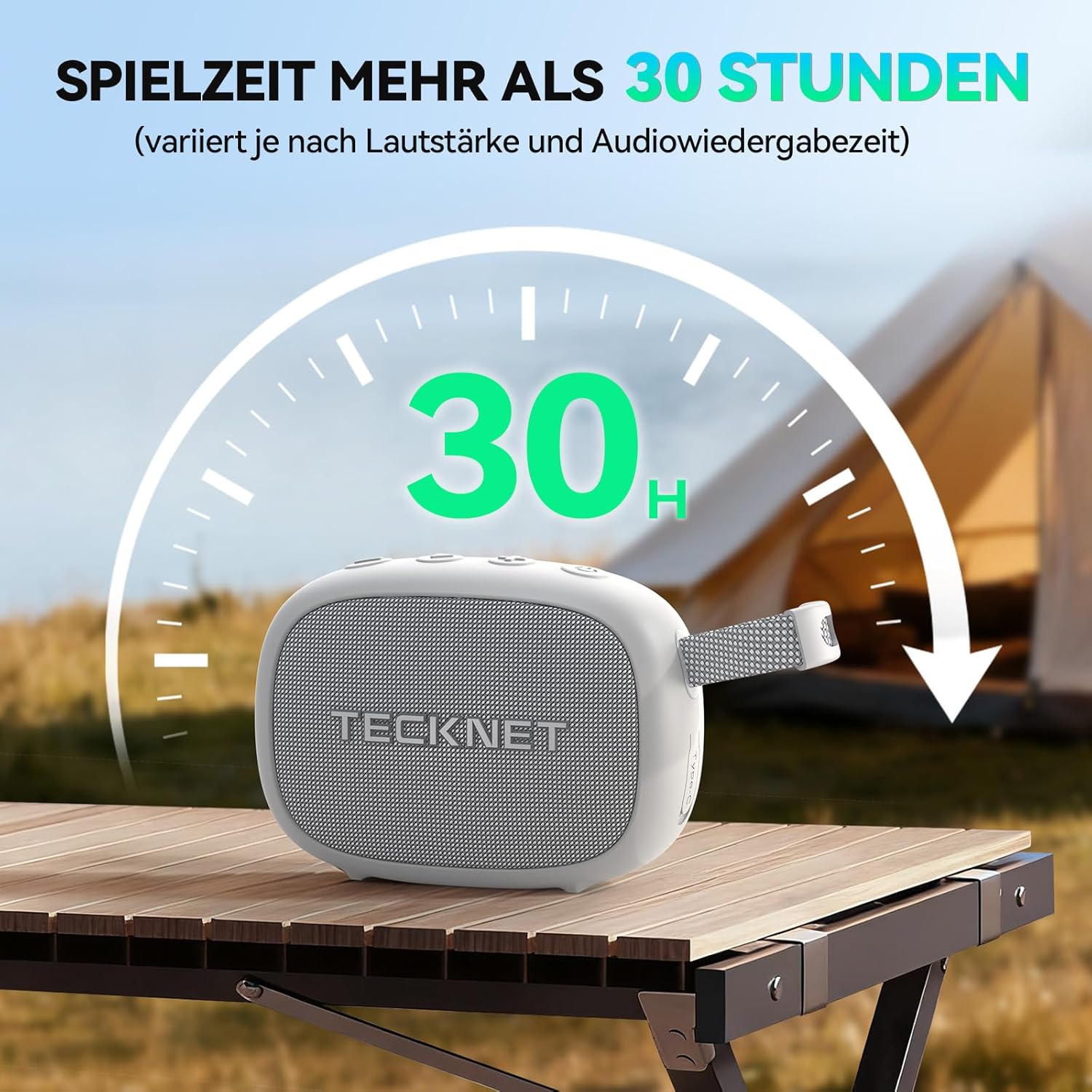 Thumbnail 2 de TECKNET Portable Bluetooth Speaker with IP67 rating, TWS surround sound and up to 30H playtime