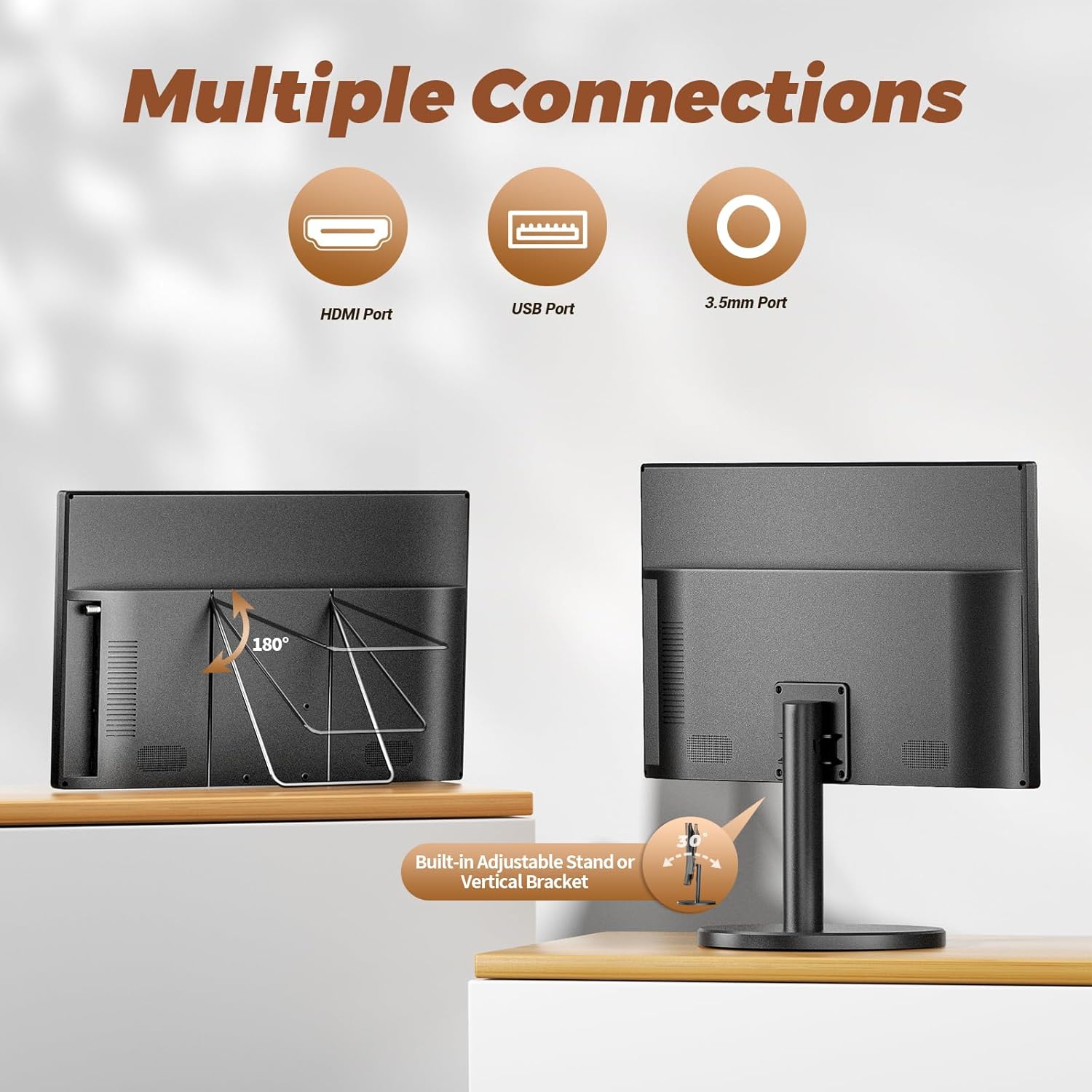 Detalle de Desobry New Upgrades 22 Inch Small TV 1080P with DVB-T2 Tuner