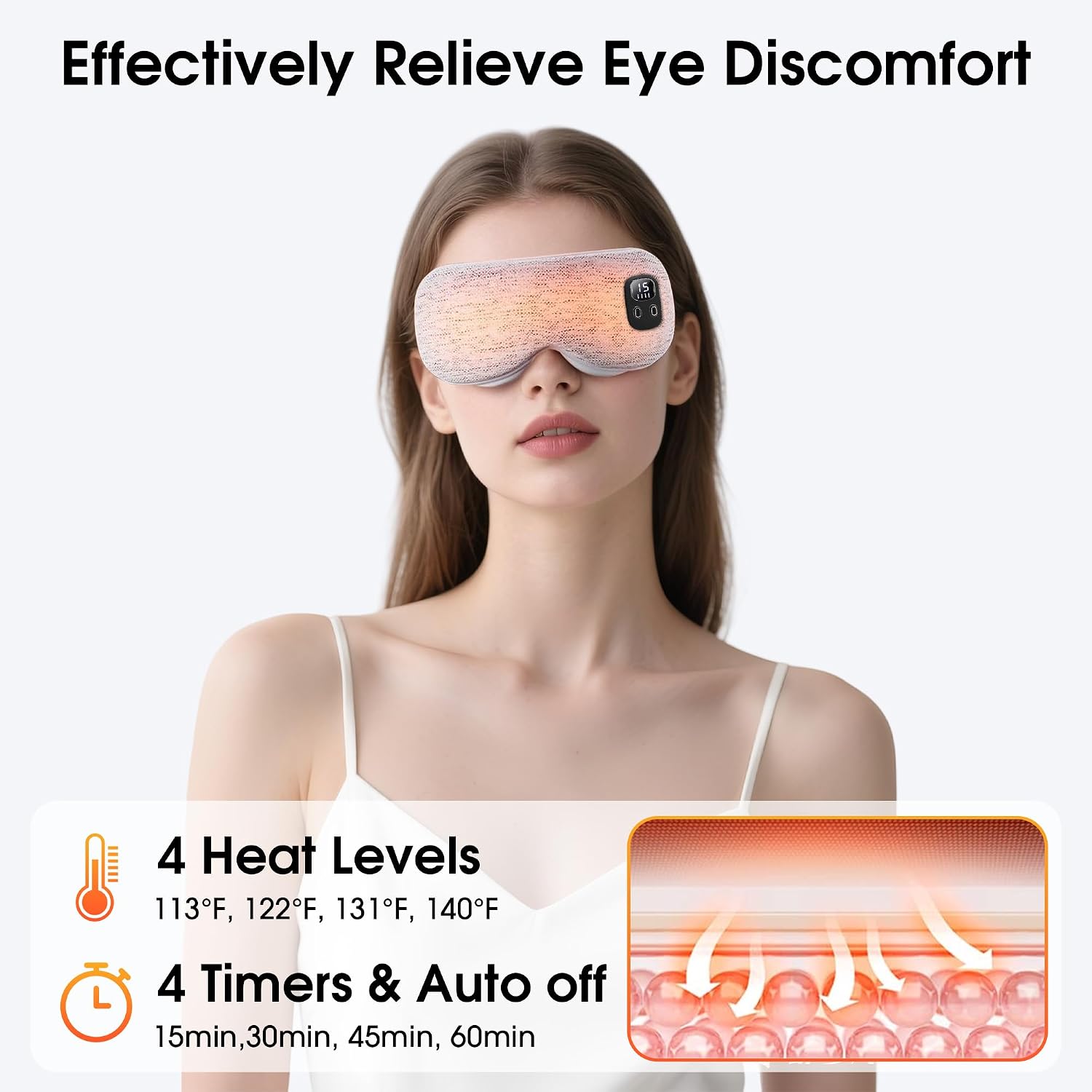 Detalle de Heated Eye Mask, 4 Heat Levels